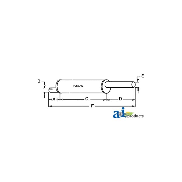 Muffler 28" x5" x5"